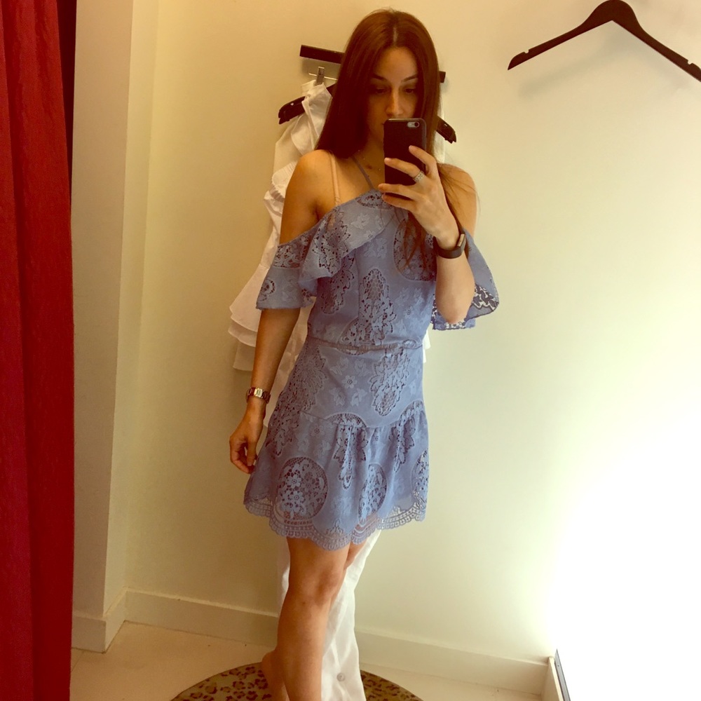 Karina Grimaldi Chambre Lace mini dress